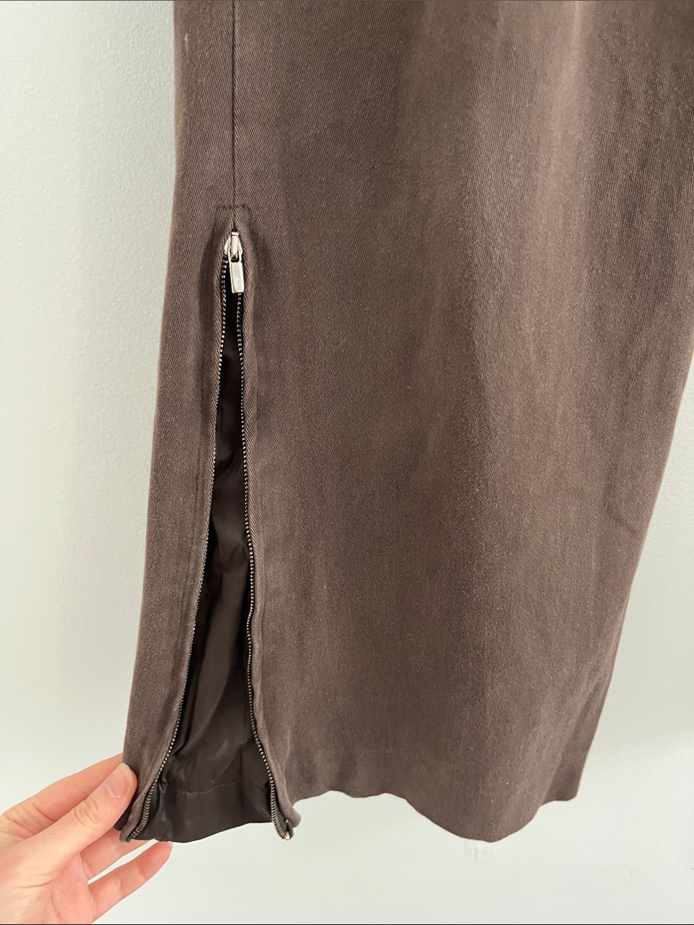 MaxMara Brown Wide-Leg Trousers - Picture 6 of 6
